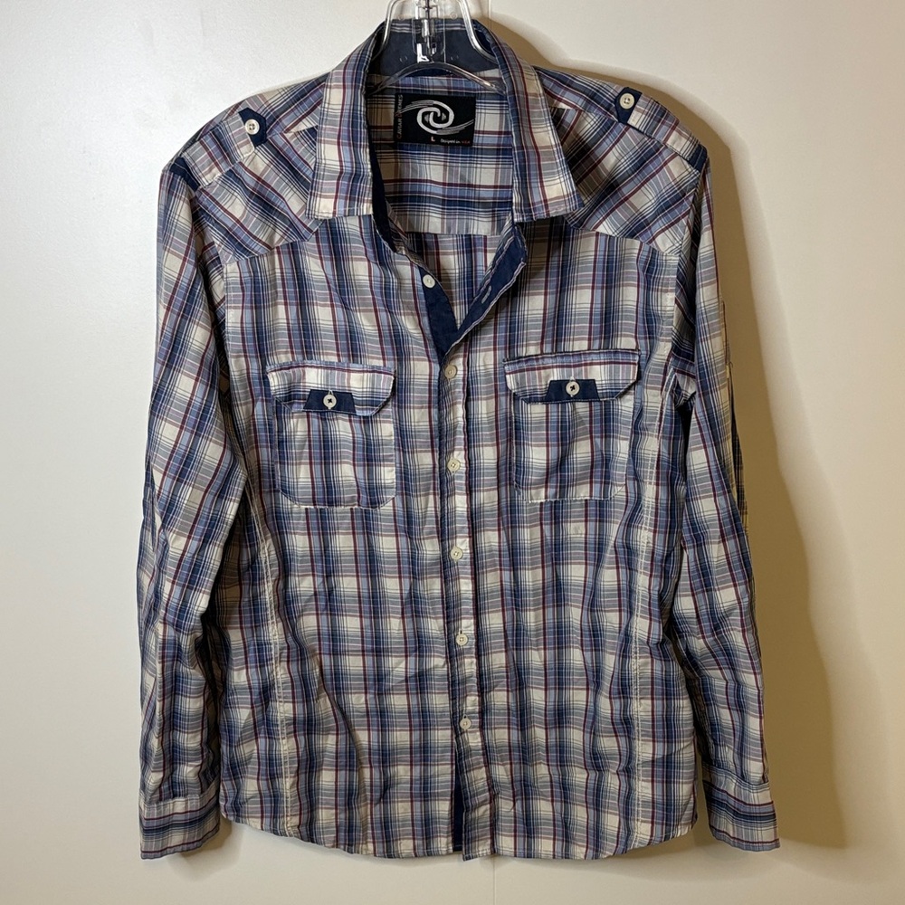 Men's Casual Plaid Button Down Shirt